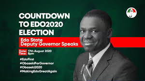 Governor Godwin Obaseki Countdown To Edo2020 Election Edo State Deputy Governor Speaks Facebook