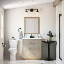 The first lowes bathroom vanity mirror comes with silver leaf finish that perfect to install on your modern bathroom wall. Vanity Lighting Buying Guide