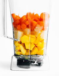 Making carrot juice in blender. Blender Carrot Juice With Tropical Fruit And Ginger Live Eat Learn