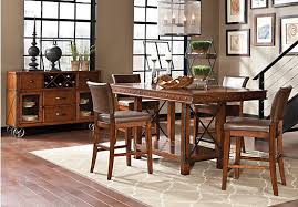 Red Hook 5 Pc Counter Height Dining Room Rooms To Go Furniture Dining Room Sets Dark Wood Dining Room