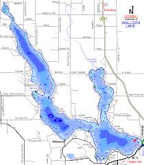 Walloon Lake Map Charlevoix County Michigan Fishing Michigan