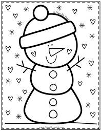Diy christmas snowflakes christmas window decorations kids christmas ornaments christmas doodles preschool christmas christmas crafts for kids christmas colors kindergarten crafts classroom crafts. Cute Snowman Coloring Pages Coloring Club From The Pond Alfabe Calisma Sayfalari Boyama Sayfalari Kardan Adam