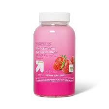Infused with a delicious and natural raspberry flavor. Hair Skin Nail Supplement Gummies Strawberry 120ct Up Up Target