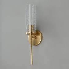Pencil Arm And Crackle Glass Sconce Glass Sconce Wall Light Fittings Sconces