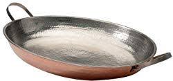 Sertodo Copper Alicante Paella Cooking Pan With Stainless Steel Handles Pure Products Pure Copper Copper Cookware