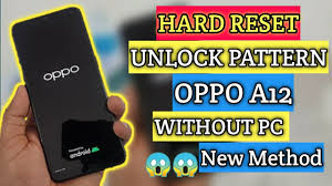 Shut down your phone, and as it's powering back on hold down the volume down button until the lock screen​ shows . Oppo A12 Cph2083 Hard Reset Unlock Pattern Password Pin New Method For Gsm