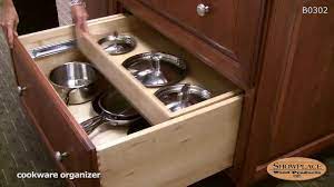 Update your kitchen decor with new kitchen cabinets. Cookware Organizer Drawer Showplace Kitchen Convenience Accessories Youtube
