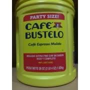One shot of espresso, or 1 oz or 27g, contains 63 mg of caffeine. Cafe Bustelo Espresso Ground Coffee Calories Nutrition Analysis More Fooducate