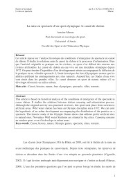 La fédération française de tennis, le samu, des opérateurs de paris en ligne). Pdf La Mise En Spectacle D Un Sport Olympique Le Canoe De Slalom