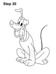 Things to draw when bored. How To Draw Pluto Full Body Video Step By Step Pictures