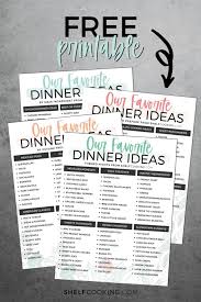 The only problem is, the planning can be tricky! The Ultimate List Of Dinner Ideas Easy Meals Shelf Cooking