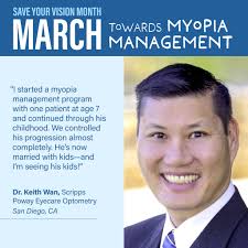 As March winds down, it's a reminder of the importance of proactive eye  care and tackling the growing myopia epidemic. Drs. Jay Mashouf and Keith  Wan scripps.poway.eyecare are helping young patients achieve