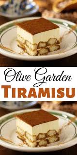 Olive Garden Tiramisu The Classic Italian Dessert A Layer Of Creamy Custard Set Atop Espresso Soaked Ladyfingers In 2020 Easy Tiramisu Recipe Classic Tiramisu Recipe Dessert Recipes