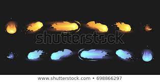 Animation Of Two Typefireball Classic Yellow Fireball And Blue Water Magic Fireball Animation Fireball Classic