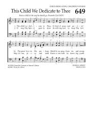 This Child We Dedicate To Thee Hymnary Org