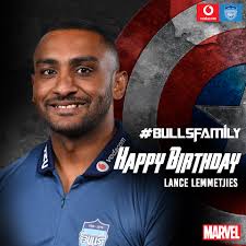 The Vodacom Blue Bulls would like to wish Jaco Visagie and Lance Lemmetjies  a very happy birthday. We hope that this year is filled with great  memories. Enjoy your special day. #BullsFamily