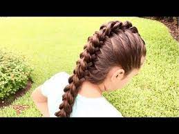 I've always loved fishtail braids myself, and always wondered how in the hell are they done. Dragon Braid Youtube Hair Styles Hair Braid Diy Braided Hairstyles