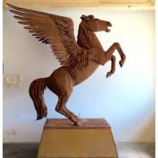 Pegasus und einhörner (blutengel stay). Ausstellungstuck Pegasus Pferd Skulptur Xxl Unikat Hohe 280 Cm Abholangebot