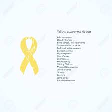 Yellow Painted Awareness Ribbon Bladder Cancer Endometriosis Royalty Free Cliparts Vectors And Stock Illustration Image 86223187