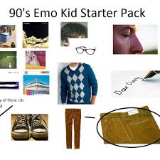 What is the meme generator? Starter Pack Meme 90s Emo Kid Comics And Memes