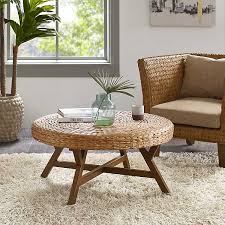 This round coffee table with a modern style is a perfect addition to any living room. Seadrift Water Hyacinth Round Coffee Table Kirklands