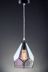 Hohe Der Schatten 22 Cm 8 7 Durchmesser Des Schirm 20 Cm 7 9 Schone Und Einfache Klare Regenbogen G Simple Lamp Stained Glass Lamp Shades Edison Bulb Lamp