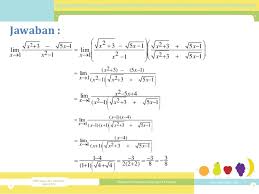 Contoh soal limit fungsi halaman all kompas com. Matematika Limit Fungsi Cara Numerik