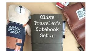 Olive Edition Traveler S Notebook Setup Midori Traveler S Notebook Travelers Notebook Setup Midori Travelers Notebook Travelers Notebook