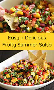 Fruity Summer Salsa The Vegan Harvest Recipe Summer Salsa Vegan Recipes Healthy Vegan Summer Recipes