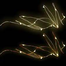 Bulk Floral Garden Silver And Copper Wired Led Lights 4 3 Ft Dollar Tree Copper Wire Led Led Lights Copper Wire Lights
