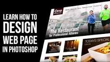 Web design tutorial: How to design Website in Photoshop - YouTube