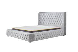 Constructed with a tall headrest, it features brass stainless steel accents on the headboard and cubed. Royale Crushed Velvet Bed Frame Best Beds Direct