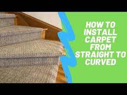 How To Install Carpet On Curved Stairs Youtube Carpet Installation Stair Runner Carpet Diy Carpet