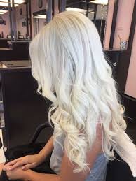 Long light blonde curly heat resistant wavy cosplay women's hair full wig wigs. Picture Of Long Icy Blonde Wavy Hair Looks Great