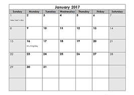Calendar of 2017 for malaysia. 2017 Calendar Templates Download 2017 Monthly Yearly Templates With Holidays