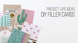 Do you have any other design tips. Making Diy Project Life Filler Cards Youtube
