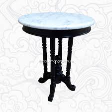 Meja Bulat Round Table Side Table Meja Tamu Meja Sudut Meja Marmer Sudut