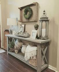 Custom Made Console Table One Shown Is Approx 40 Long X 12 Wide X 40 Tall Color Sh Farmhouse Console Table Living Room Decor Rustic Farm House Living Room