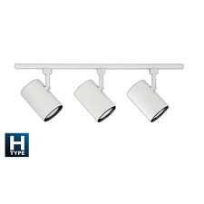 Nicor 4 Ft 3 Light White Track Lighting Kit 10996wh The Home Depot