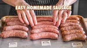 It can be made of many meats like beef, pork, and chicken and can be grilled, fried, and more. How To Make Your Own Sausage Youtube