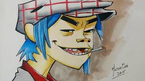 Im bothered you call it gorillaz art style and not jamie hewletts art style. Drawing 2d From Gorillaz Youtube