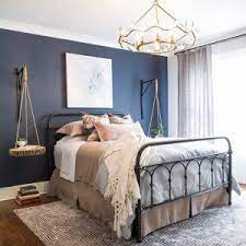 It looks amazing with benjamin moore's revere pewter and galveston gray, the two other main colors in our house. A Hale Navy Hc 154 Accent Wall Creates A Beautiful Contrast With Wickham Gray Hc 171 Bedroom Interiors By Color