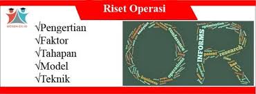 We did not find results for: Riset Operasi Faktor Tahapan Teknik Fungsi Metode