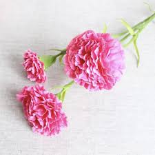 Flowers plants gift baskets teleflora. Artificial Silk Pink Carnation Bouquet 24 Lovinflower