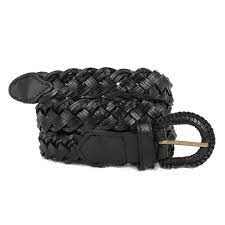 Le pliage néo ceinture femme. Ceinture Cuir Noir Tressee