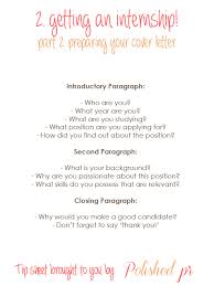 How to start a cover letter. Getting An Internship Part 2 Preparing Your Cover Letter Polished Pr