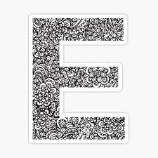 Lolprint e alphabet letter name greeting card at best prices with free shipping & cash on . E Name Stickers For Sale Redbubble