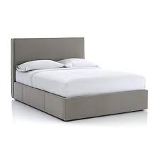 1 out of 5 stars with 1 ratings. Flange Queen Upholstered Headboard With Storage Base Dove Crate And Barrel