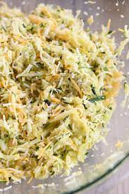Warm the dressing up and dress the salad just before serving. Healthy Baked Cheesy Zucchini Bites I E Fritters