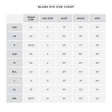 Blank Nyc Jeans Size Chart The Best Style Jeans